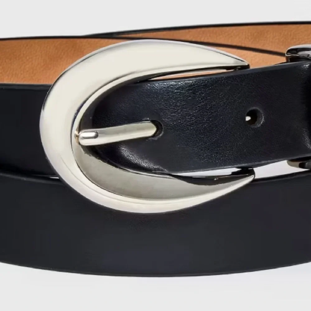 A New Day Women’s Belt | Black w/ Silver Buckle